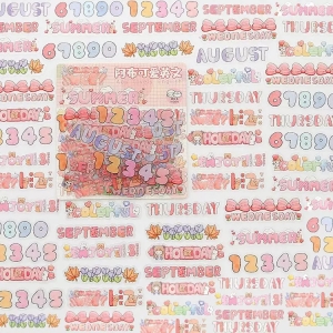 Clear PET Planner Stickers (48 pcs) - Design 1
