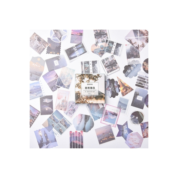 Photo Sticker Book for Journal Ephemeras (80 sheets) - Travel