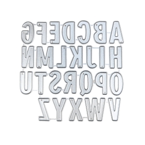 LC347 steel dies Alphabet