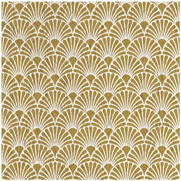 German Decoupage Napkins (5 pcs) - Elegance Art Deco Gold