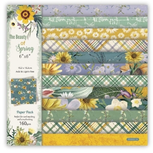 12 by 12 inch Scrapbooking paper pack - The Beauty of Spring (24 sheets)