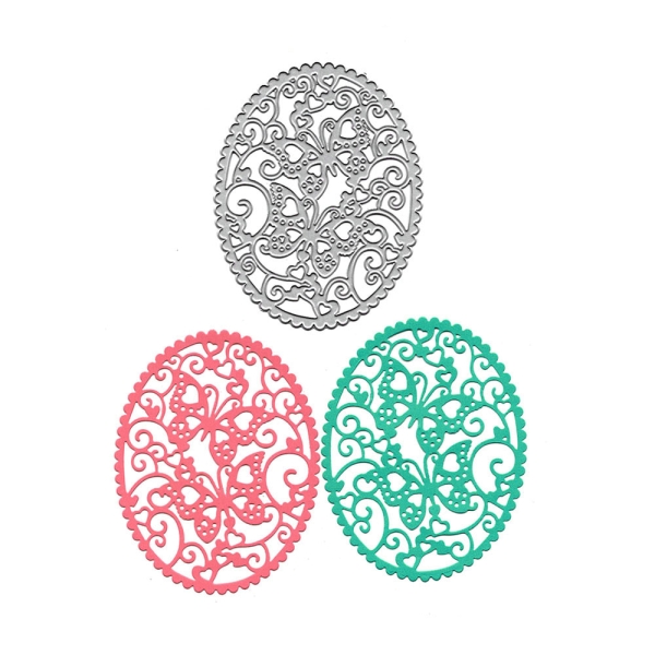 Steel Dies - Oval Butterfly Frame Die