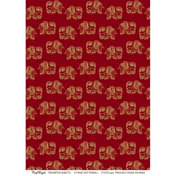 CrafTangles A4 Transfer It Sheets - Ethnic Patterns 1