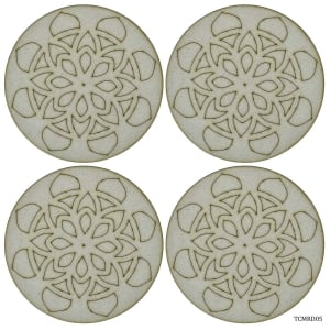 Tea Coaster MDF Circle with Pattern (TCMRD05)