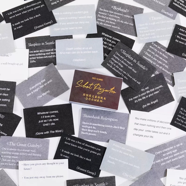 Journal Ephemera Quotes Pack (100 pcs) - Silent Projection