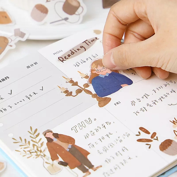 40pcs_people_journal_Sticker_epehemera_T1454G_1