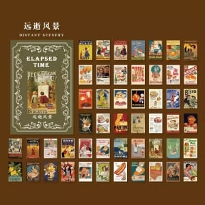 Journal Ephemera Pack (50 pcs) - Elapsed Time