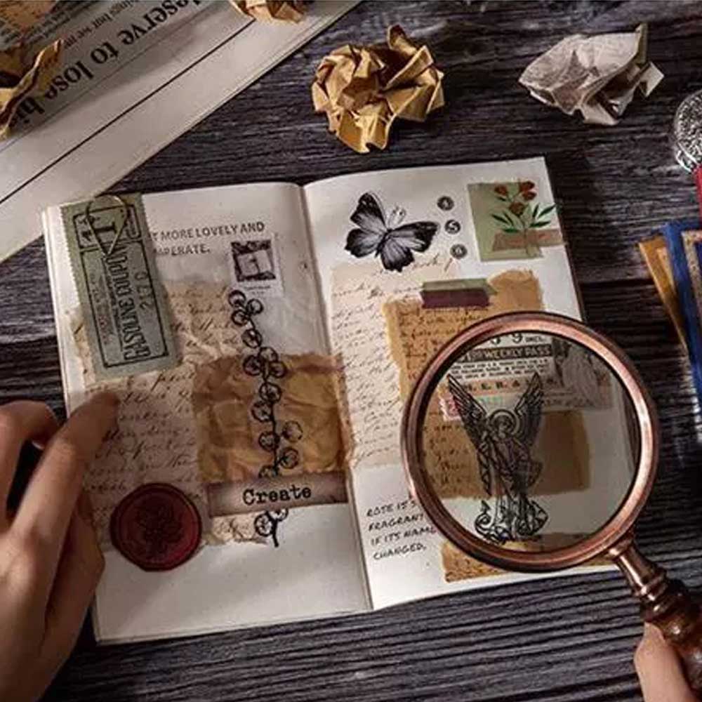 Vintage Journalling Pattern Papers (60 sheets) - Da Vinci Manuscript 60pcs journalling vintage papers HGD DSSG001 3 60pcs_journalling_vintage_papers_HGD-DSSG001_3