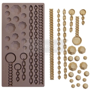 Prima Marketing Re-Design Mould 5" X 10" - Gems and Chains