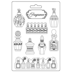 Stamperia Soft Maxi Mould 8.5"X11.5" - Rose Parfum Fragrance