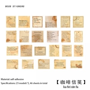 Journal Ephemera Stickers (46 pcs) - Words