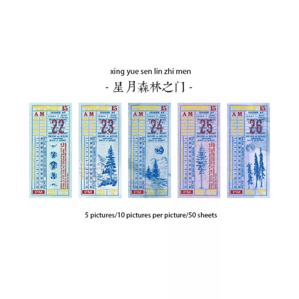 Ticket Collection Memo Pad - Design 4
