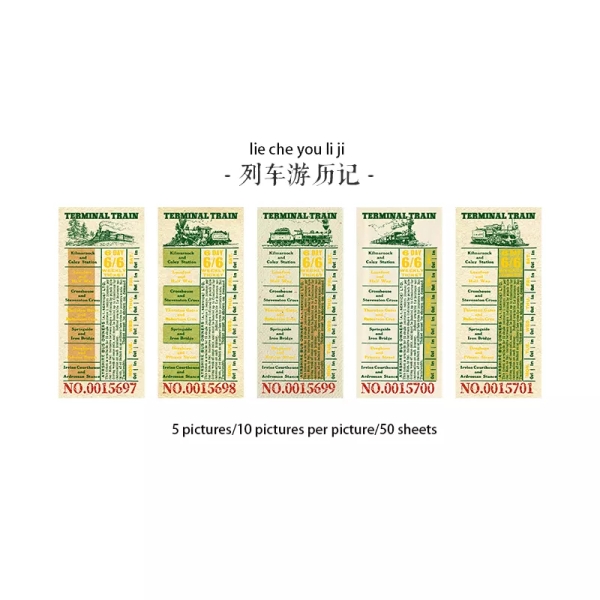 Ticket Collection Memo Pad - Design 6