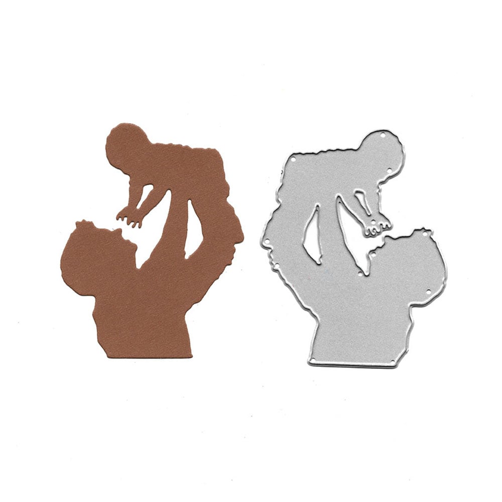 Steel Dies - Father with Baby XY530 steel cutting dies Steel Dies - Father with Baby
