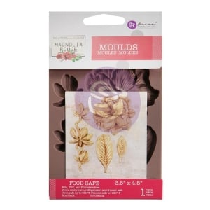Prima Finnabair Decor Moulds 3.5"X4.5" - Magnolia Rouge