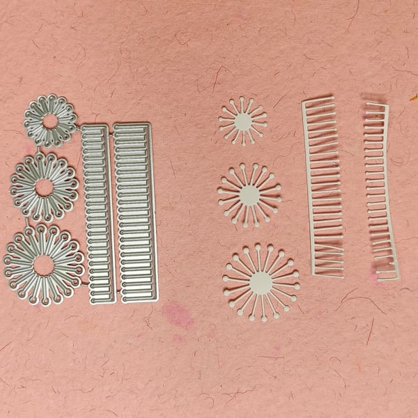 Steel Cutting Dies - Flower centre (Set of 5 dies) - for layered flowermaking