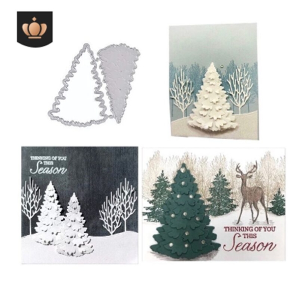 Steel Dies - Pine Tree and shadow die (Set of 2 dies) - Image 2