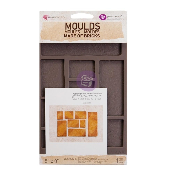 Prima Marketing Re-Design Sharon Ziv Mould 5"X8"X8mm - Made of Bricks