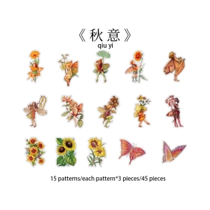 Flower Fairy Clear PET Stickers (46 pcs) (HGD-HXRJ001)