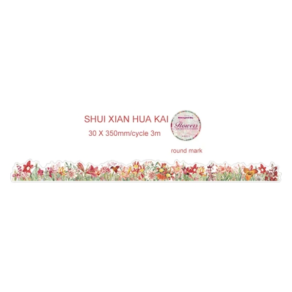 Flower Washi Tape (HGD-YLFH007)