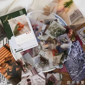 Journalling Ephemera Sticker Pack (55 pcs) - Flowers of Summer