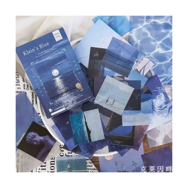 Journalling Ephemera Sticker Pack (55 pcs) - Klein's Blue