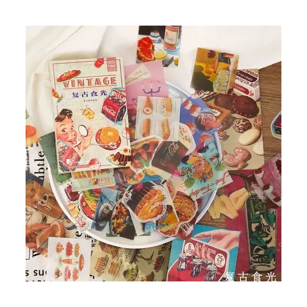 Journalling Ephemera Sticker Pack (55 pcs) - Vintage
