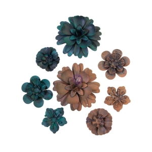 Prima Finnabair Mechanicals Metal Embellishments - Desert Flowers, 8/Pkg
