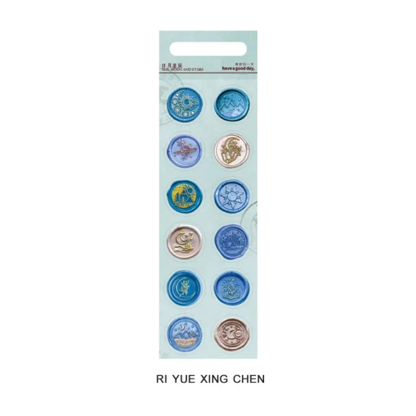 Wax Seal Stickers - Sun Moon and Stars