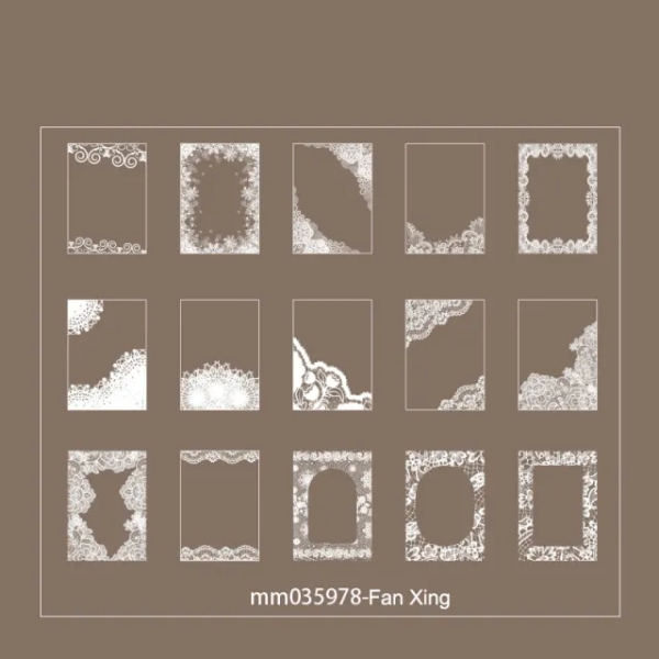 Clear PET White Stickers (30 pcs) - MM035947