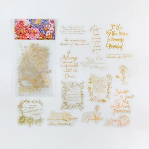 Clear PET Foiled Stickers (30 pcs) - Good Whispers