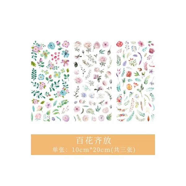 Journal Ephemera Stickers - Pretty Flowers