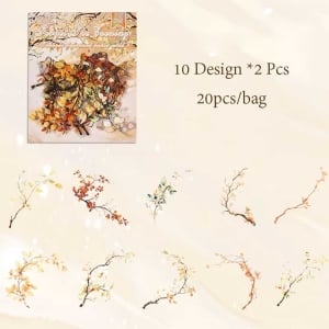 Clear PET Stickers (20 pcs) – Forget the Evening (CYMY)