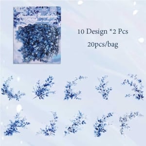 Clear PET Stickers (20 pcs) – Fragrant Eucalyptus (CYMY)
