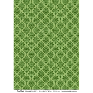 CrafTangles A4 Transfer It Sheets - Damask Pattern 3