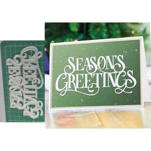 Steel word Dies - Seasons Greetings Large