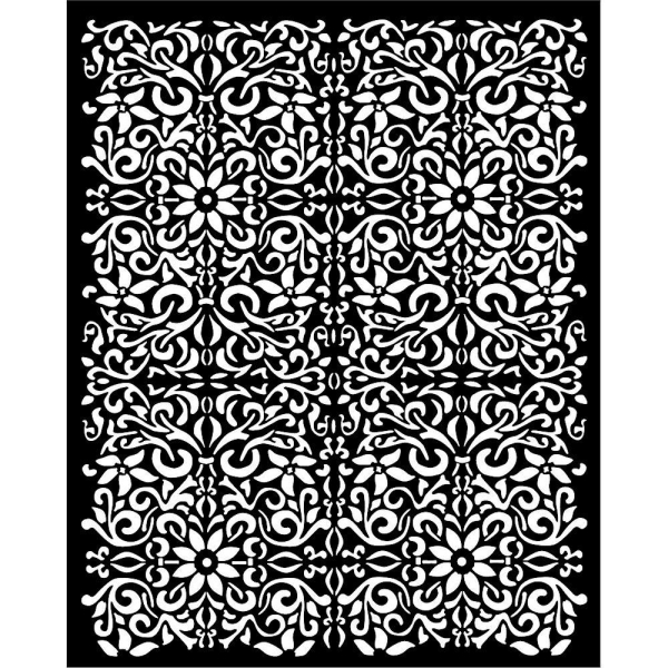 Stamperia Stencil 20 by 25 cm - Vintage Library Texture