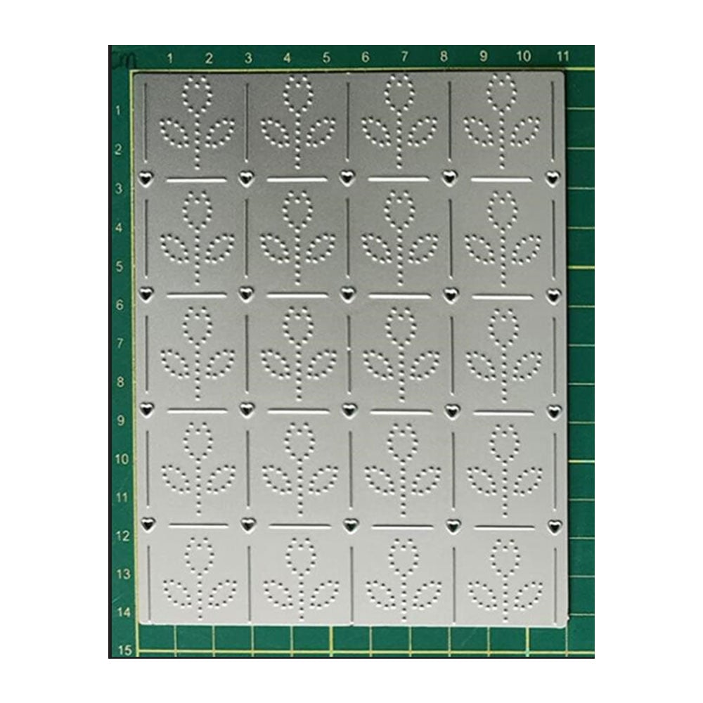 Steel Background Dies - Dot Leafy Grid LC2315 steel cutting die Steel Background Dies - Dot Leafy Grid