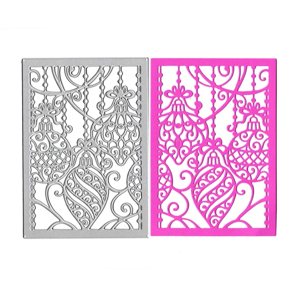 Steel Background Dies - Christmas Ornaments (XY893)