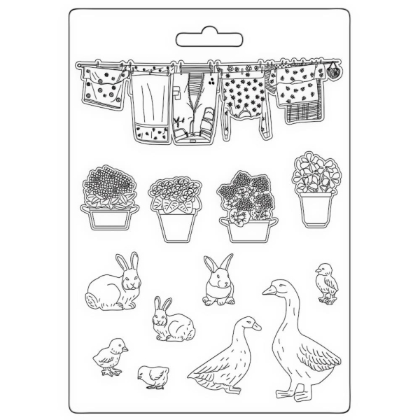 Stamperia Soft Maxi Mould A5 - Sunflower Art Farm