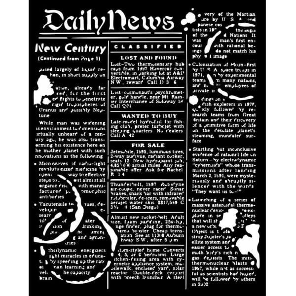 Stamperia Stencil 20 by 25 cm - Coffee And Chocolate Daily News