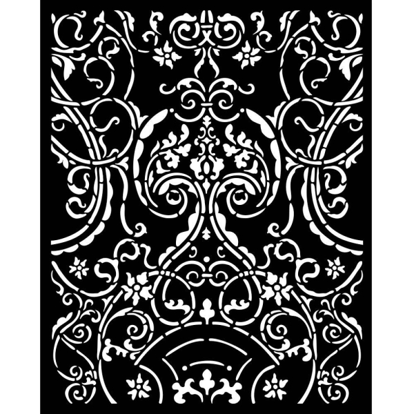 Stamperia Stencil 20 by 25 cm - Sir Vagabond In Fantasy World Metal Deco