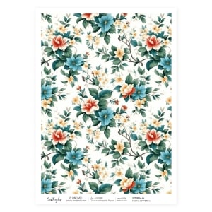CrafTangles Decoupage Napkin / Tissue / Collage Paper - Floral Pattern 2