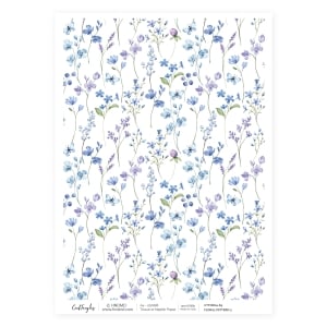 CrafTangles Decoupage Napkin / Tissue / Collage Paper - Floral Pattern 3