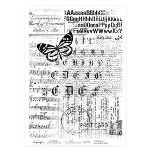 CrafTangles Decoupage Napkin / Tissue / Collage Paper - Nature Sketches 2
