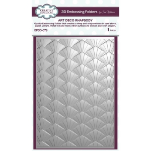 Creative Expressions 3D Embossing Folder 5"X7" - Art Deco Rhapsody