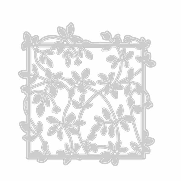 Steel Background Dies - Leaves Frame
