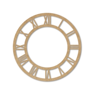 MDF Clock Frame - 6 inches - Roman Numbers