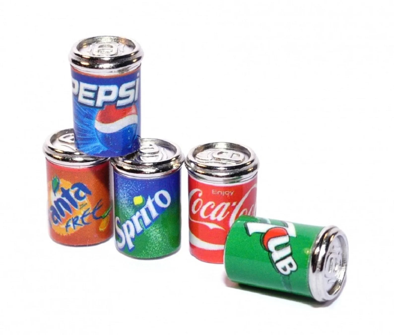 Miniatures - Cold Drink Cans - 4 pcs