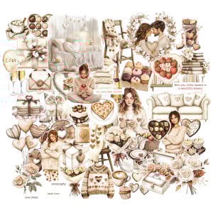 CrafTangles Precut Journal Stickers - Cozy Vibes 4 (Pack of 57 stickers)